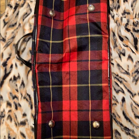 H&M Impuls red/black plaid handbag - Picture 4 of 6